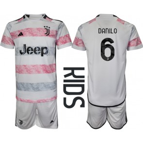 Juventus Danilo Luiz #6 Dětské Venkovní dres komplet 2023-24 Krátký Rukáv (+ trenýrky)